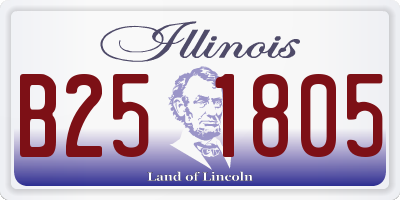 IL license plate B251805
