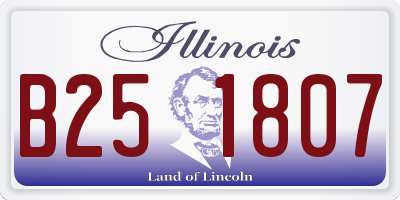 IL license plate B251807