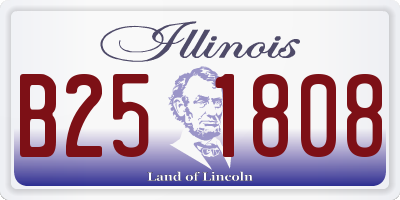 IL license plate B251808