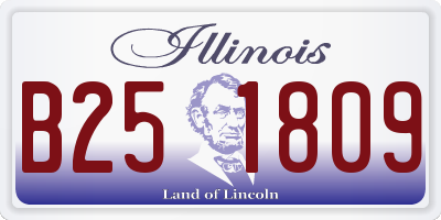 IL license plate B251809