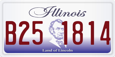 IL license plate B251814