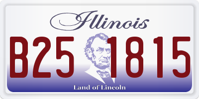 IL license plate B251815