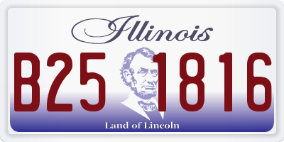 IL license plate B251816
