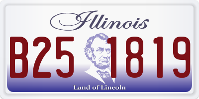 IL license plate B251819