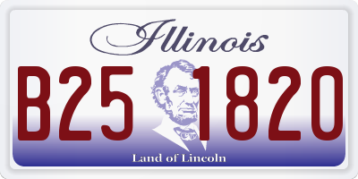IL license plate B251820