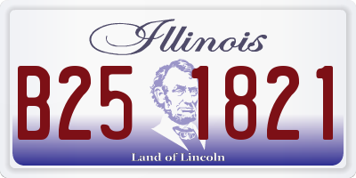 IL license plate B251821