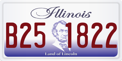 IL license plate B251822