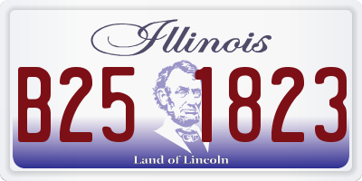 IL license plate B251823