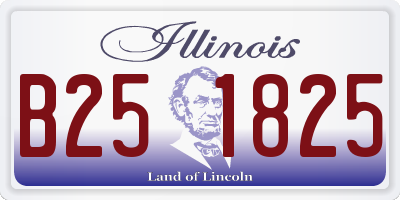 IL license plate B251825