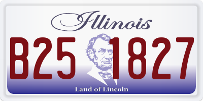 IL license plate B251827