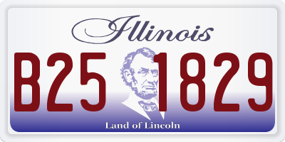IL license plate B251829
