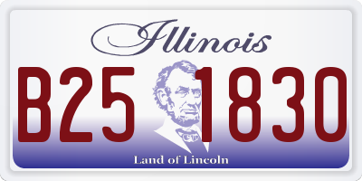 IL license plate B251830