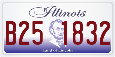 IL license plate B251832