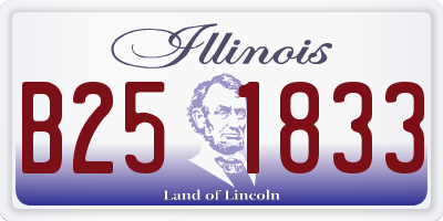IL license plate B251833