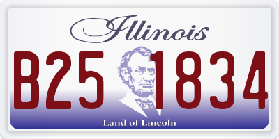 IL license plate B251834
