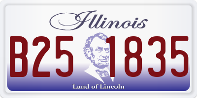 IL license plate B251835