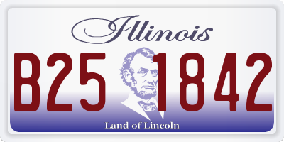 IL license plate B251842