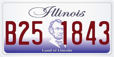 IL license plate B251843