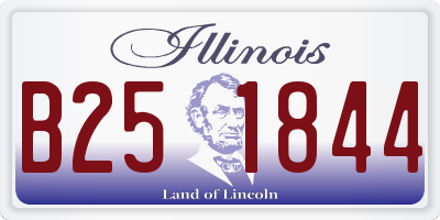 IL license plate B251844