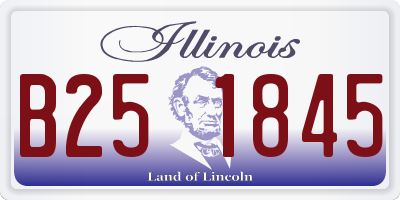IL license plate B251845