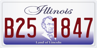 IL license plate B251847