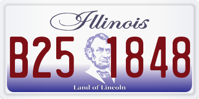 IL license plate B251848