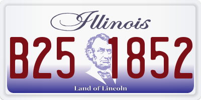 IL license plate B251852