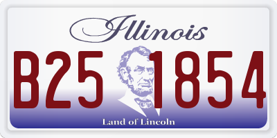 IL license plate B251854