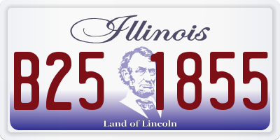 IL license plate B251855