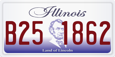 IL license plate B251862