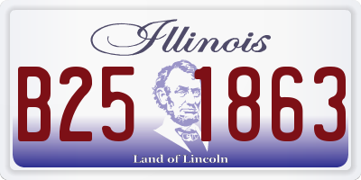 IL license plate B251863