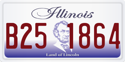 IL license plate B251864