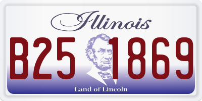 IL license plate B251869