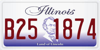 IL license plate B251874