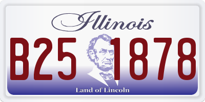 IL license plate B251878
