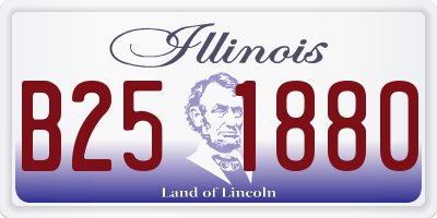 IL license plate B251880