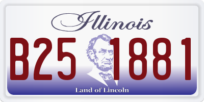 IL license plate B251881
