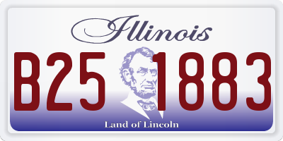 IL license plate B251883