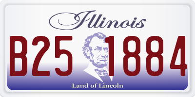 IL license plate B251884