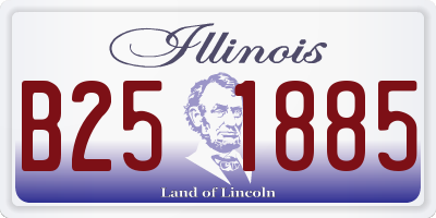 IL license plate B251885