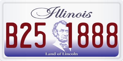 IL license plate B251888