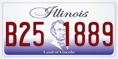 IL license plate B251889