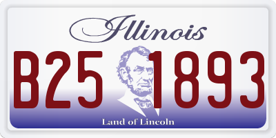 IL license plate B251893