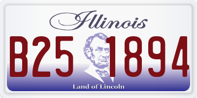 IL license plate B251894
