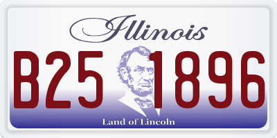 IL license plate B251896
