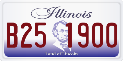 IL license plate B251900
