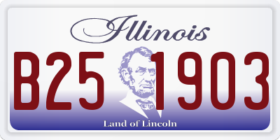 IL license plate B251903