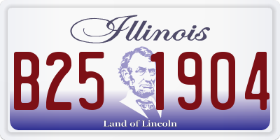 IL license plate B251904