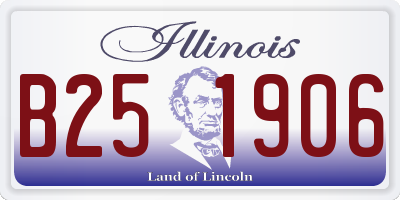 IL license plate B251906