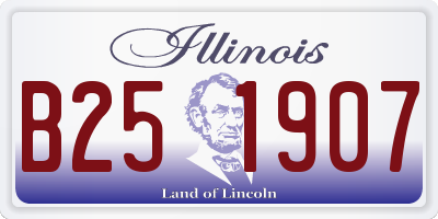 IL license plate B251907